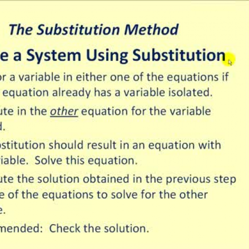 System Substitution2