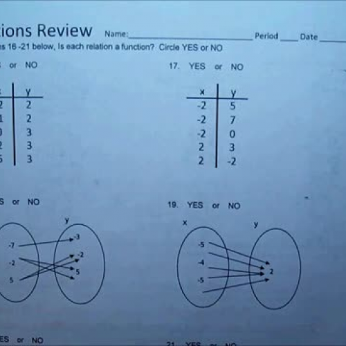 Functions Review 16-end