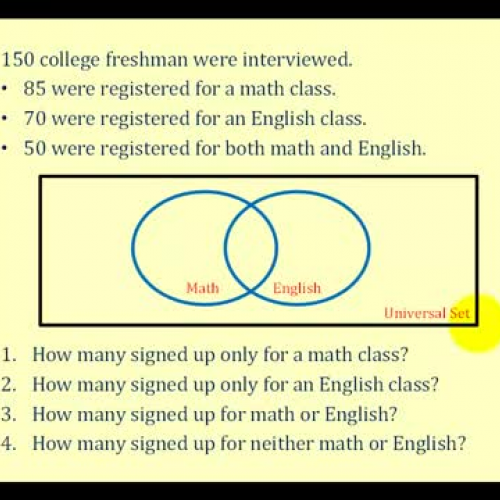 Venn Diagram Problems B