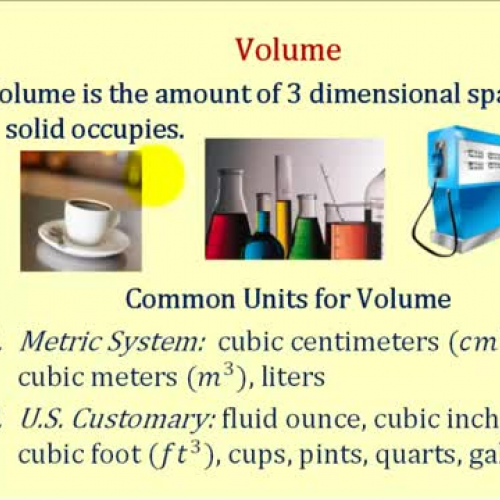 Volume Formulas