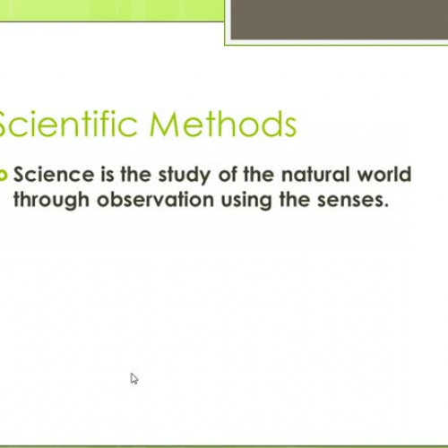 Scientific Methods