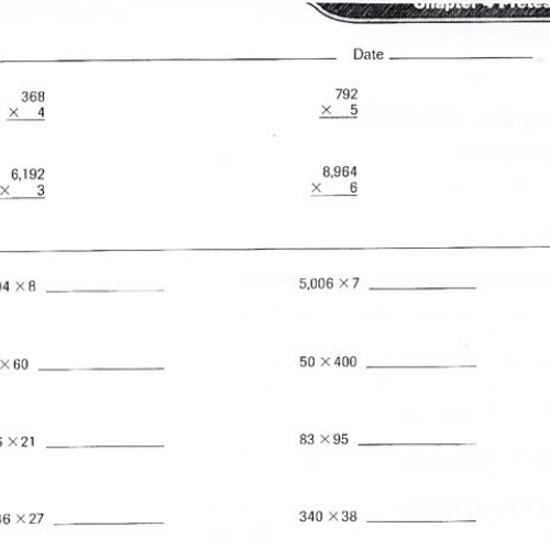 Math Chapter 4 Pretest Page 33 