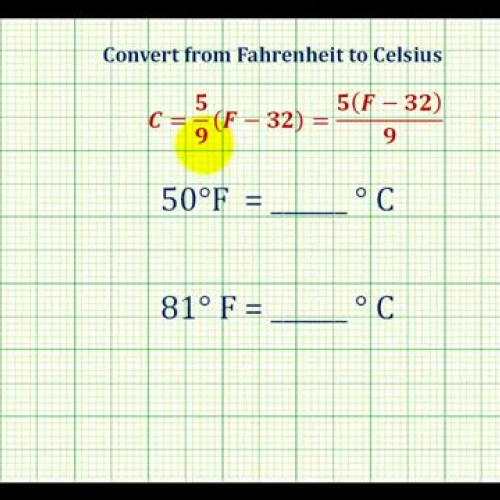 Convert Fahr To Celsuis Ex