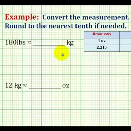 Convert Metric American Weight Ex