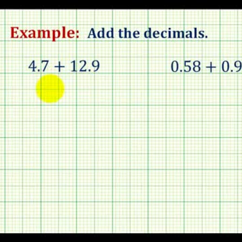 Decimal Add Examples