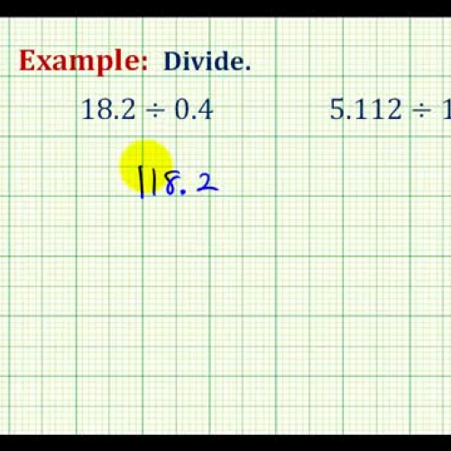 Decimal Divide Dec By Dec Example