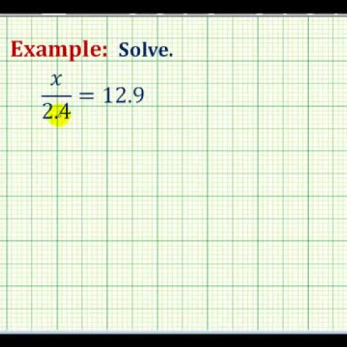 Decimal One Step Eq Mult Ex