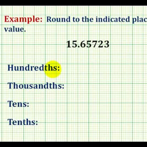 Decimal Round Examples