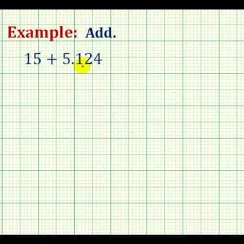 Decimal Whole Num Sum Ex