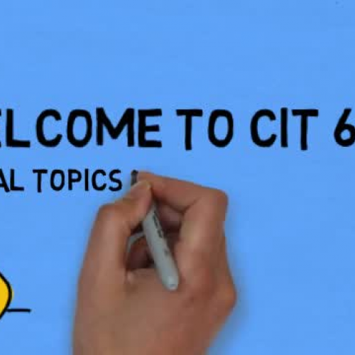 Welcome to CIT 609