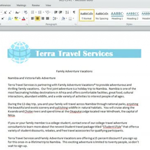 Word L2 Chapter 3 Project 1B Page 86