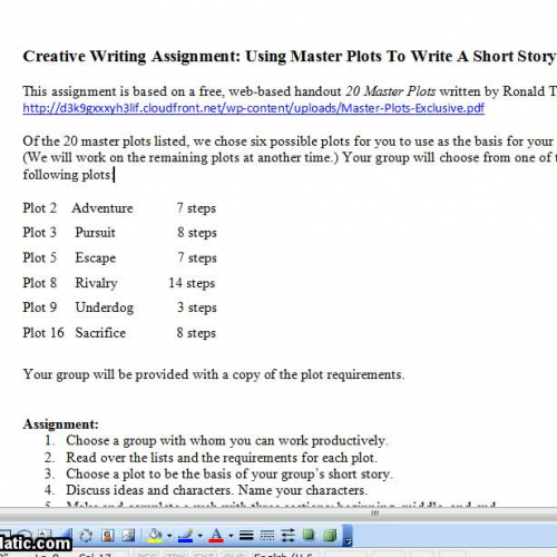 Assignment 32: Writing a short story using el