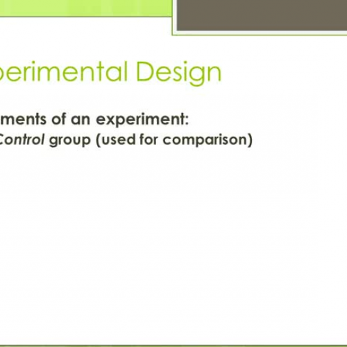 Experimental Design