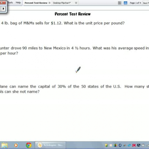 Percent Test Review