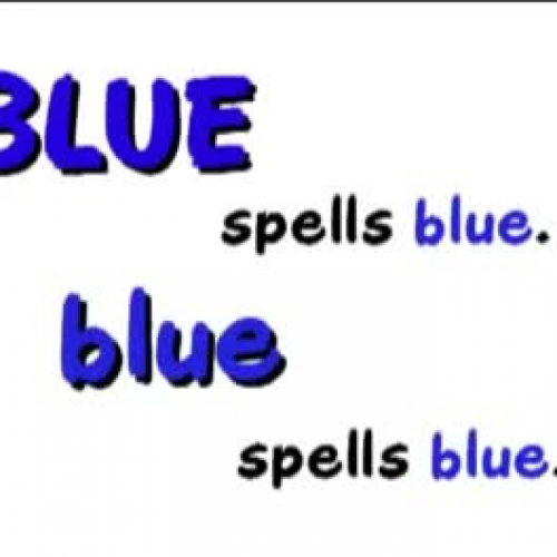 Color B-L-U-E blue song - Kindergarten