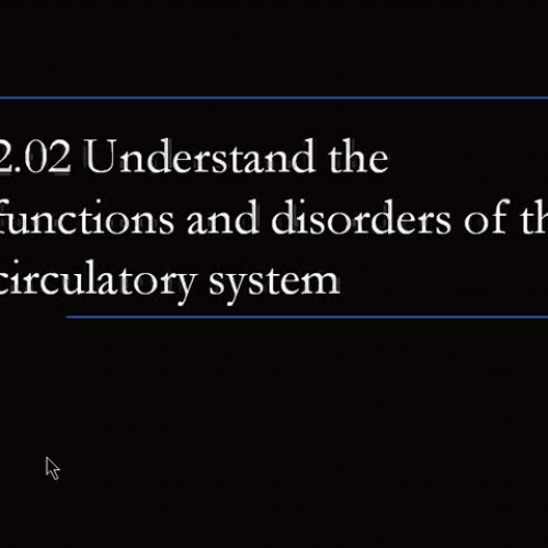 2.02 Part 1 functions &amp; disorders of the 