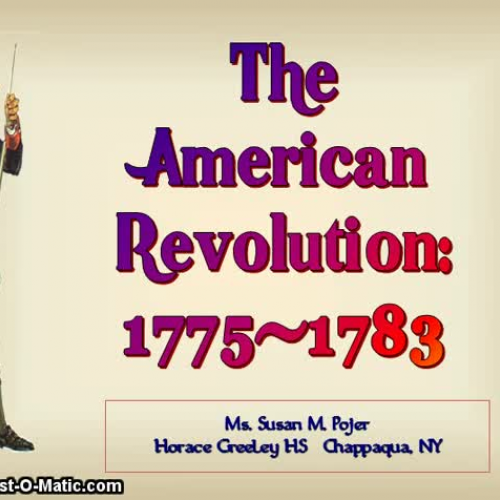 The American Revolution 1775-1783
