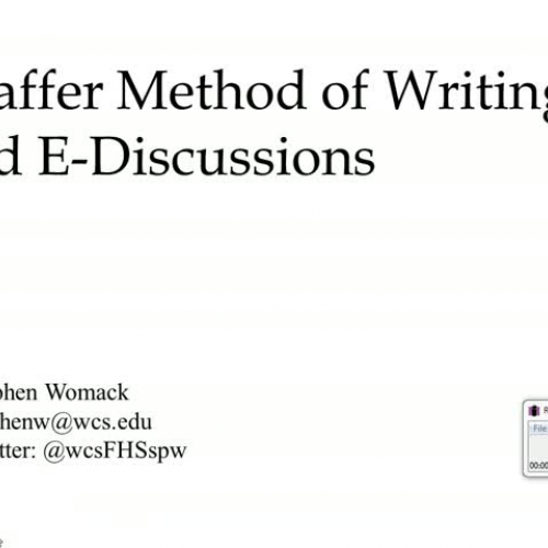 ShafferMethod_EDiscussions