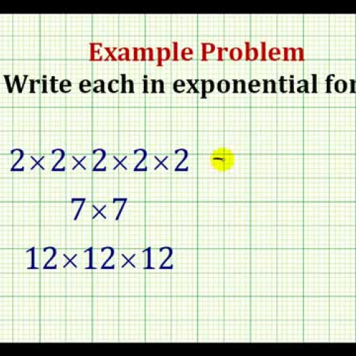 Exponenent Form Example