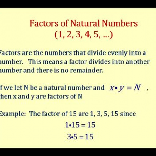 Factors