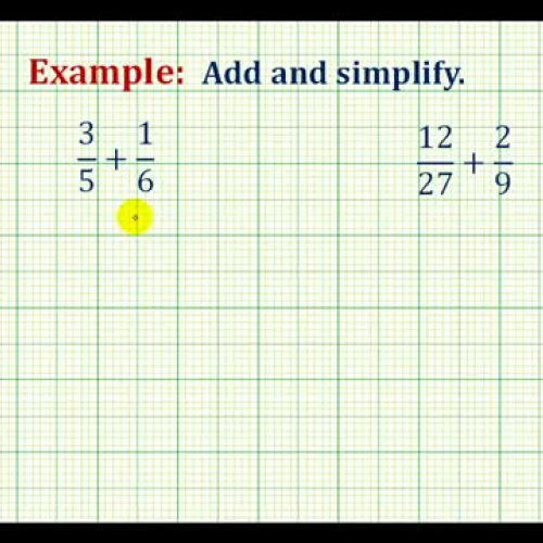 Fraction Add Ex1