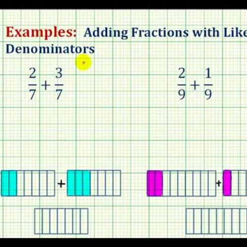 Fraction Add Like Denom Ex