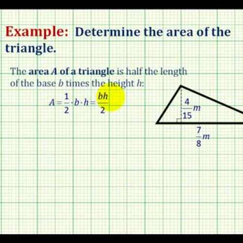 Fraction Tri Area Example