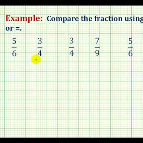 Fractions Compare Example