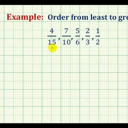 Fractions Order Example