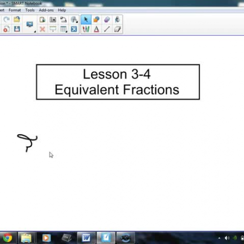 3-4 Equivalent Fractions