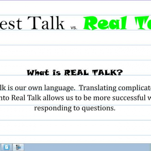 Real Talk!