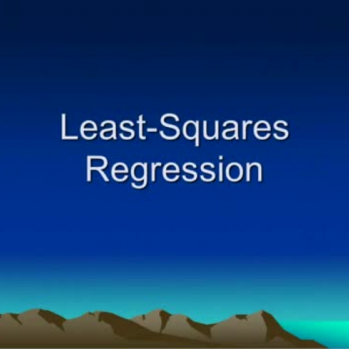 Least-Squares Regression Part 2