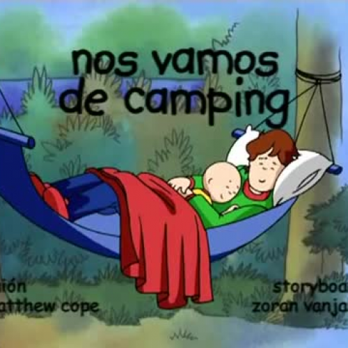 Caillou - Nos vamos de camping - YouTube