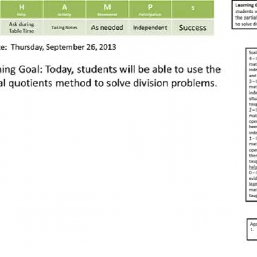 Class Video - Sep26,2013-Partial Quotients