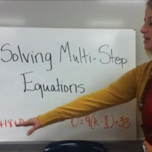 11-2 Solving Multi-Step Equations