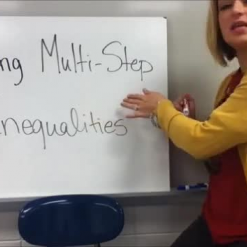 11-7 Solving Multi-Step Inequalities