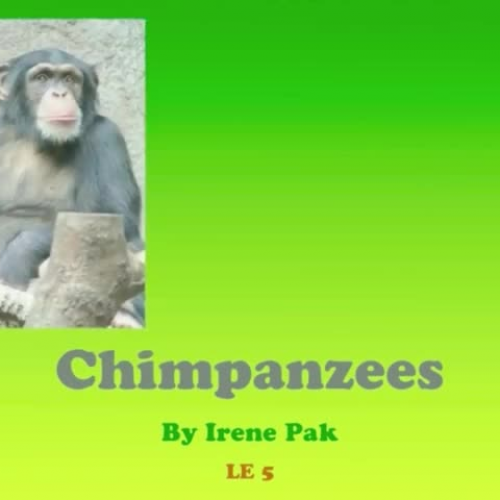 ELE5 - IrenePak - ChimpanzeeResearchPresentat