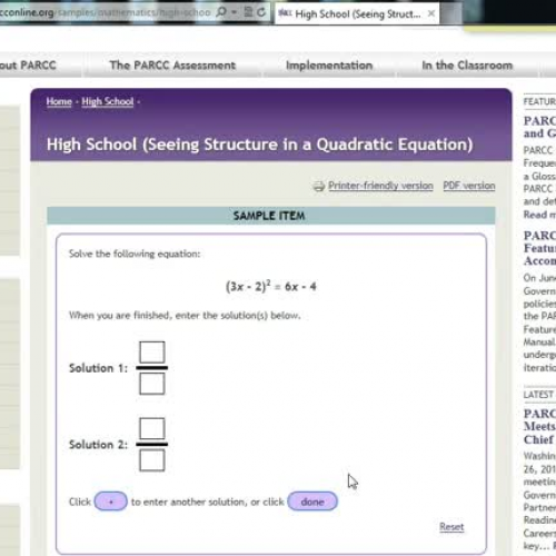 Solve a Quadratic Equation with CHUNKING