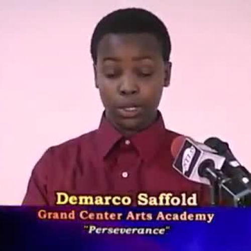 "Perseverance" by Demarco | 2011 7GP 7th Grade Poetry Contest