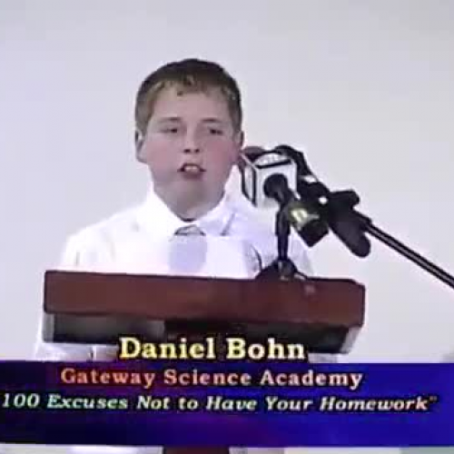 “100 Excuses Not to Have your Homework” by Daniel | 2011 7GP 7th Grade Poetry Contest