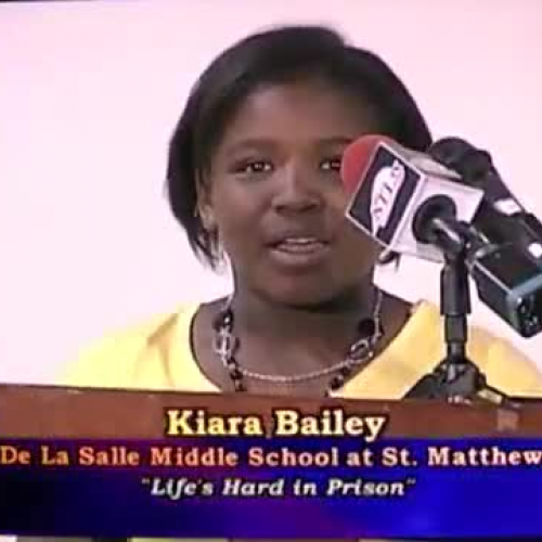 "Life's Hard in Prison" by Kiara | 2011 7GP 7th Grade Poetry Contest