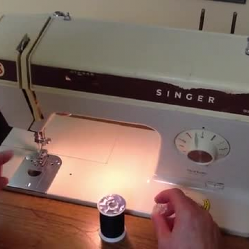 Singer Machine 935 Winding the Bobbin