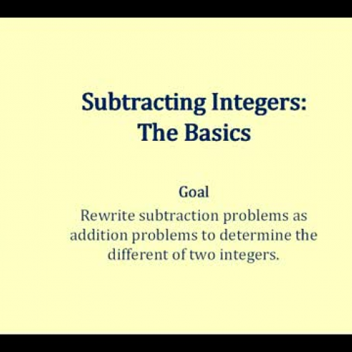 Integer Subtract Basic