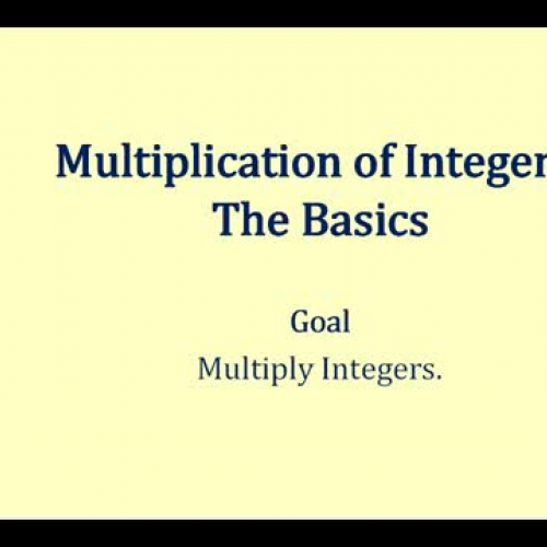 Integers Multiply Basic