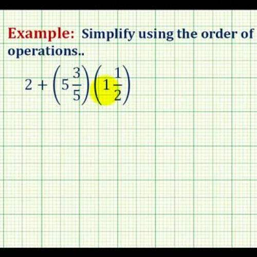 Mixed Num Order Op Ex1