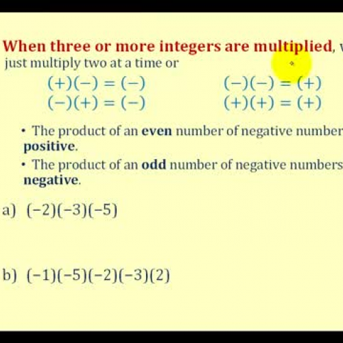 Multiply Many Integers