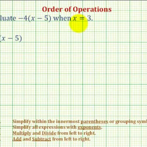 Order Operations Distribute Ex