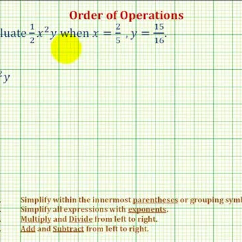 Order Operations Fraction Exponents Ex