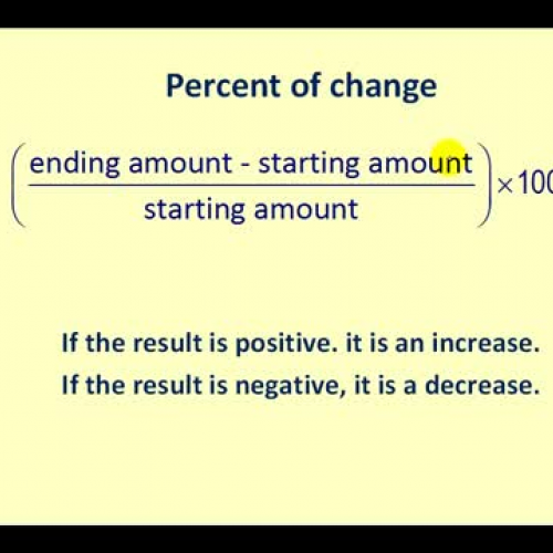 Percent Change