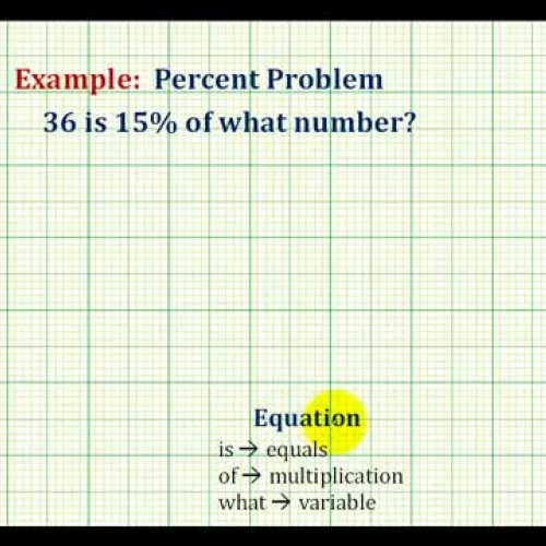 Percent Equation Ex2